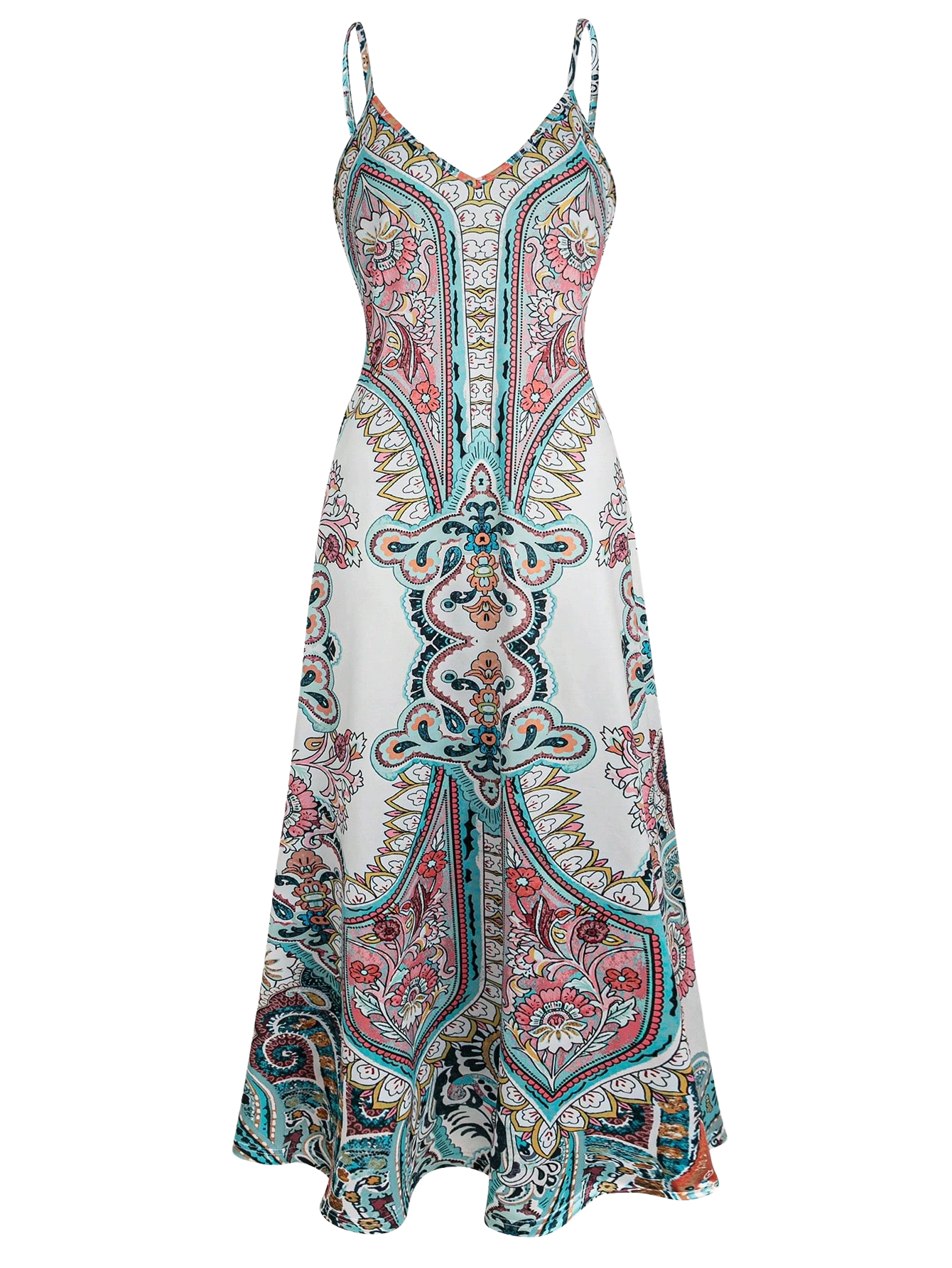 Amelia - Boho Floral Sleeveless Dress