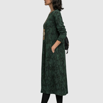 Zoé - Robe midi ample avec poches