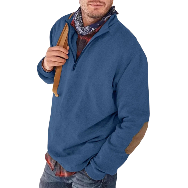 Men's Knit Quarter Zip Pullover Sweater