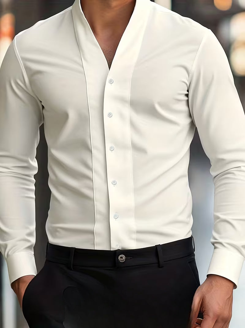 Duval Paris™ | Chemise à manches longues boutonnée