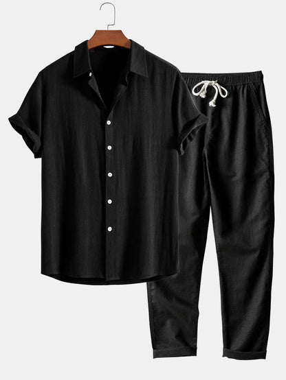 Armand – Chemise lin et pantalon droit