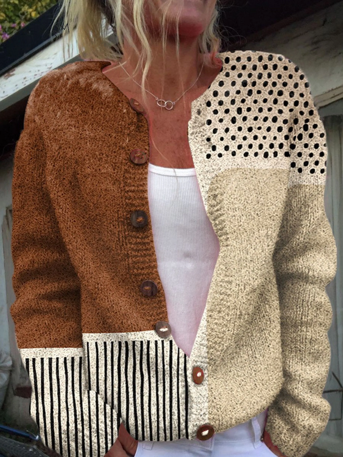 Alma™ | Cardigan Med Prikker