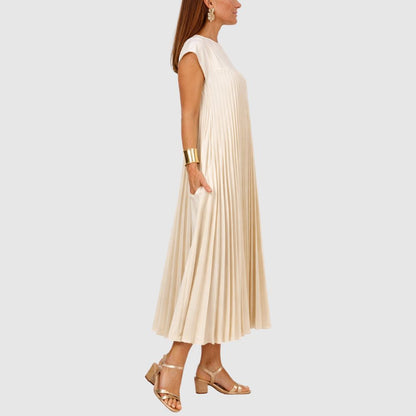 Zoé - Robe maxi plissée