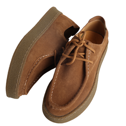 Men's Suede Moccasins Lace Up Flats