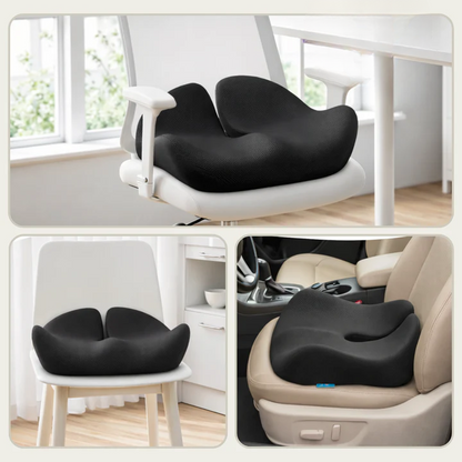 Ergonomisches Memory-Foam-Sitzkissen mit rutschfester Unterseite