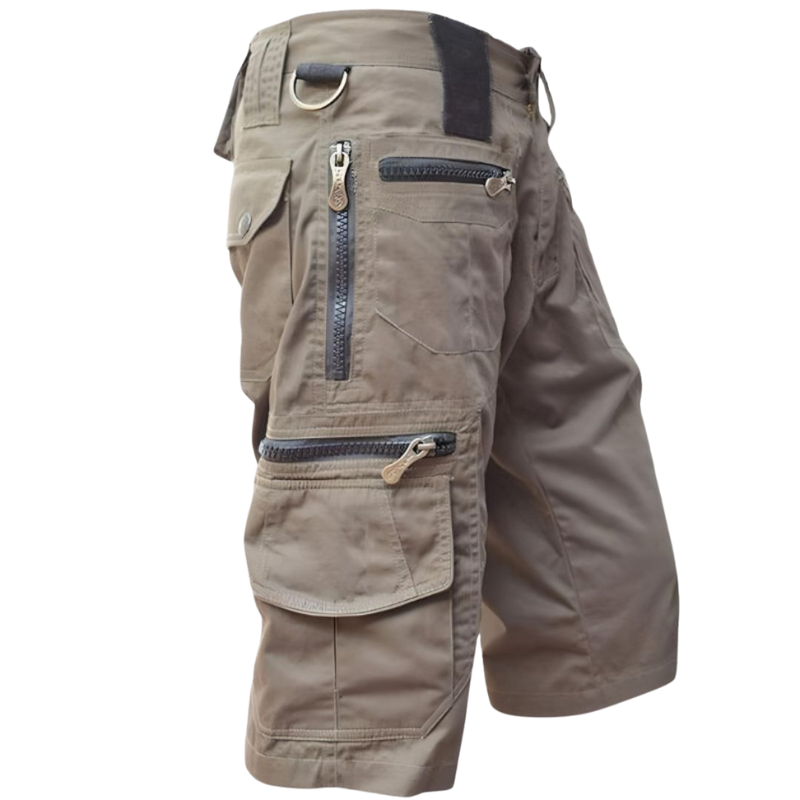 Tobias – Loszittende Shorts met Hoge Taille en Zakjes Velani