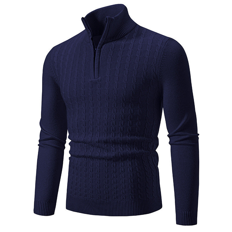 Fabrizio – Stilvoller Zopfmuster Strickpullover Für Herren