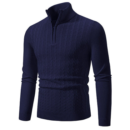 Fabrizio – Stilvoller Zopfmuster Strickpullover Für Herren