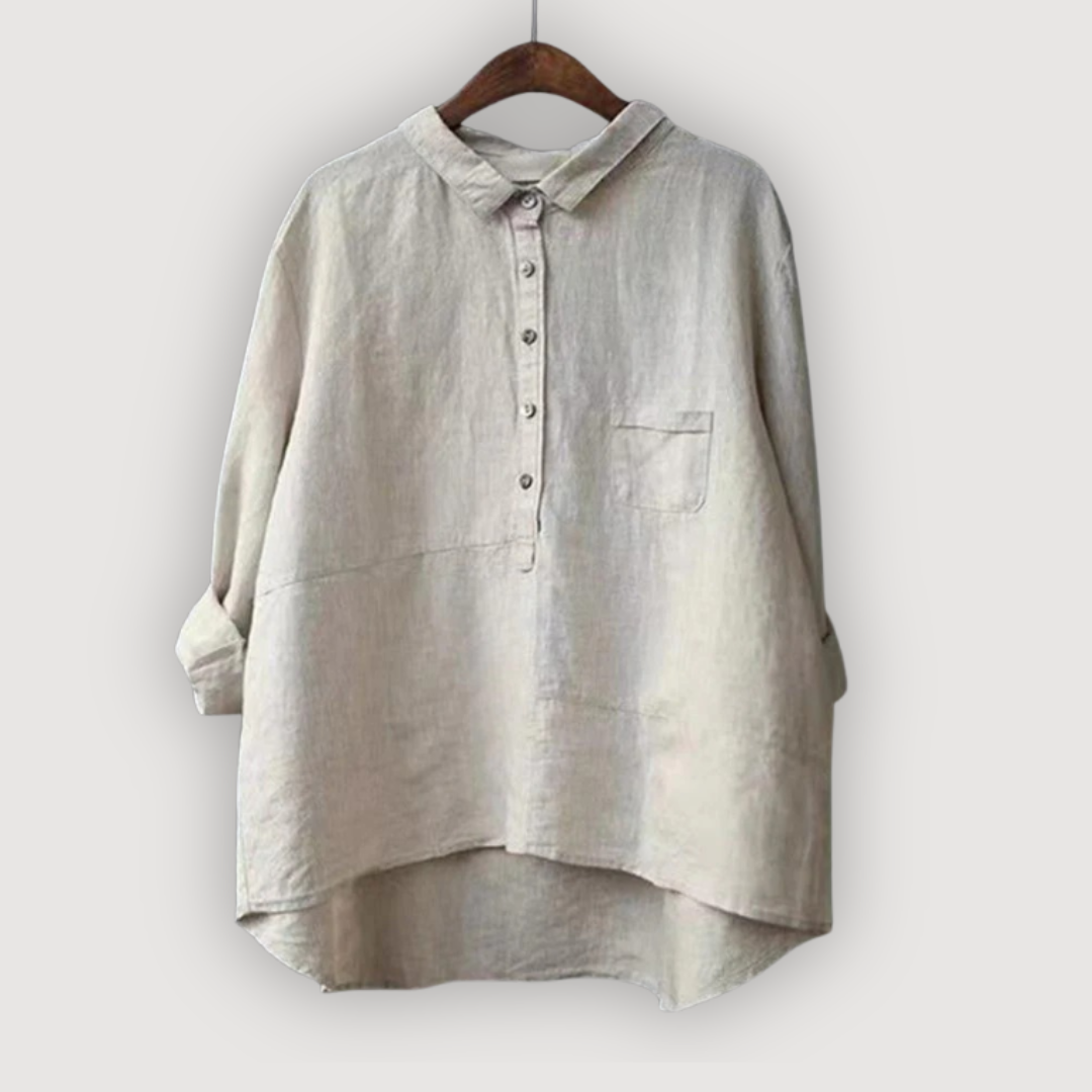 Relaxed Linen Blouse