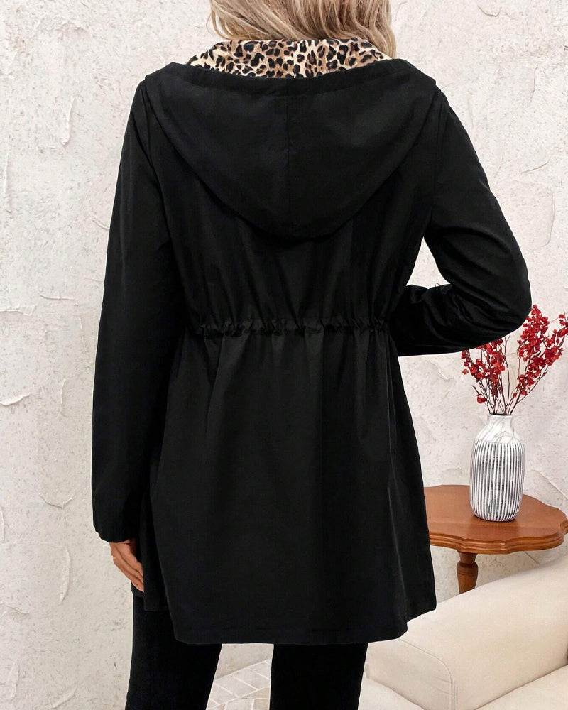 Aleah | Reversible Coat with Leopard Print | Lunarafi