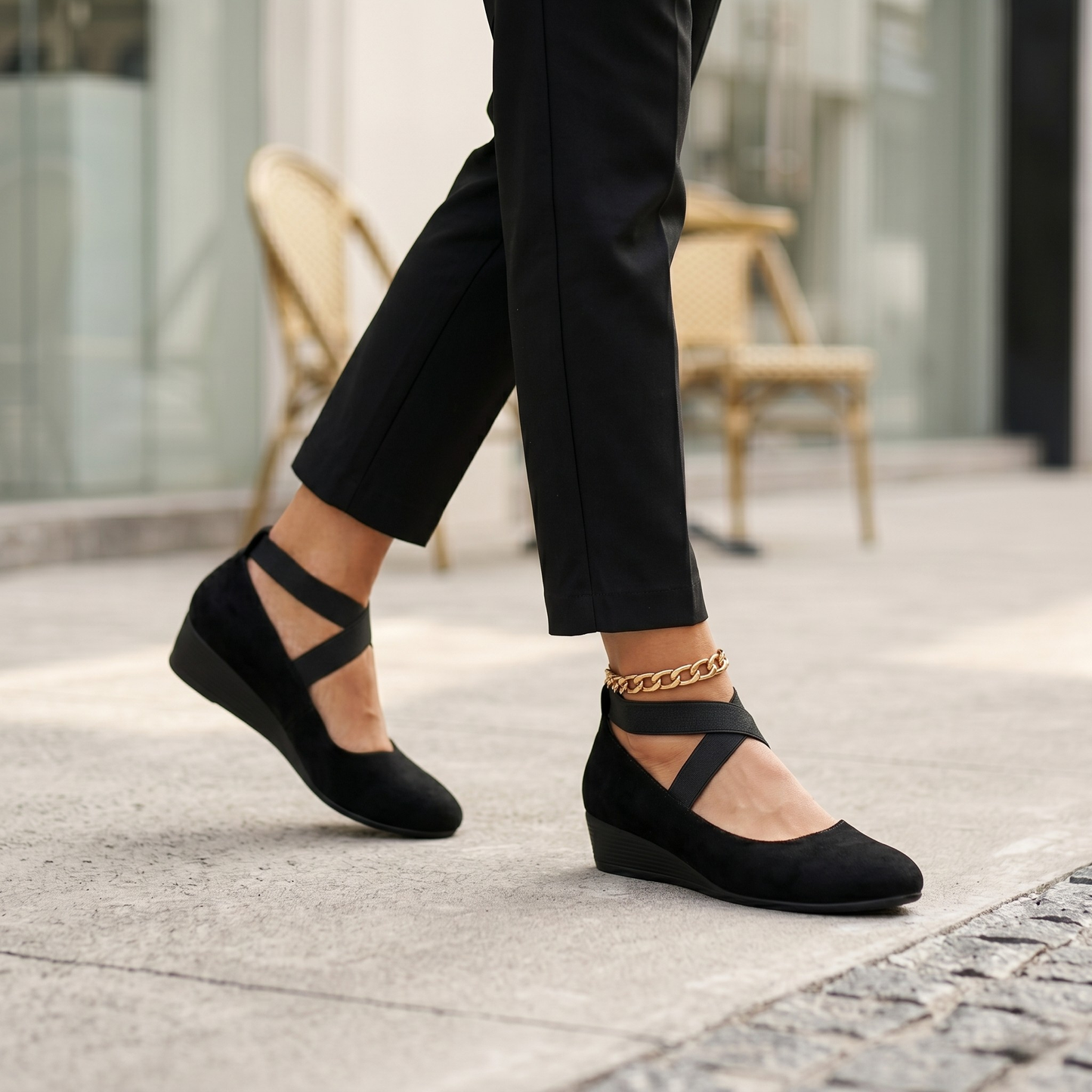 Jenna | Zapatos Ortopédicos para Mujer – Diseño Sin Cordones con Plantilla Acolchada