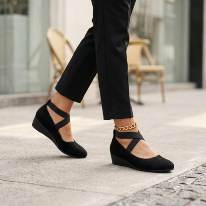 Jenna | Zapatos Ortopédicos para Mujer – Diseño Sin Cordones con Plantilla Acolchada