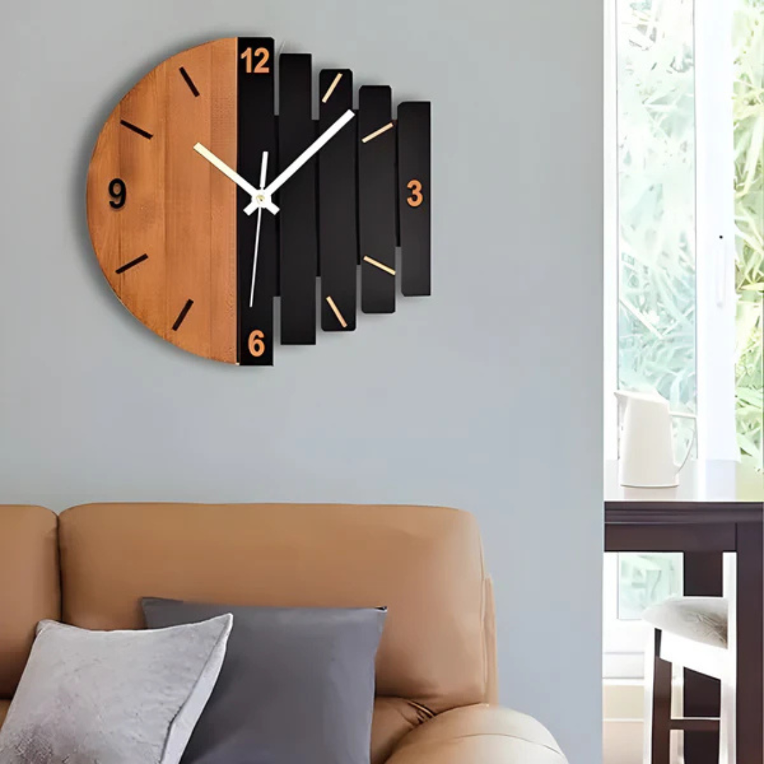 Vesper - Grote Houten Wandklok Voor De Woonkamer