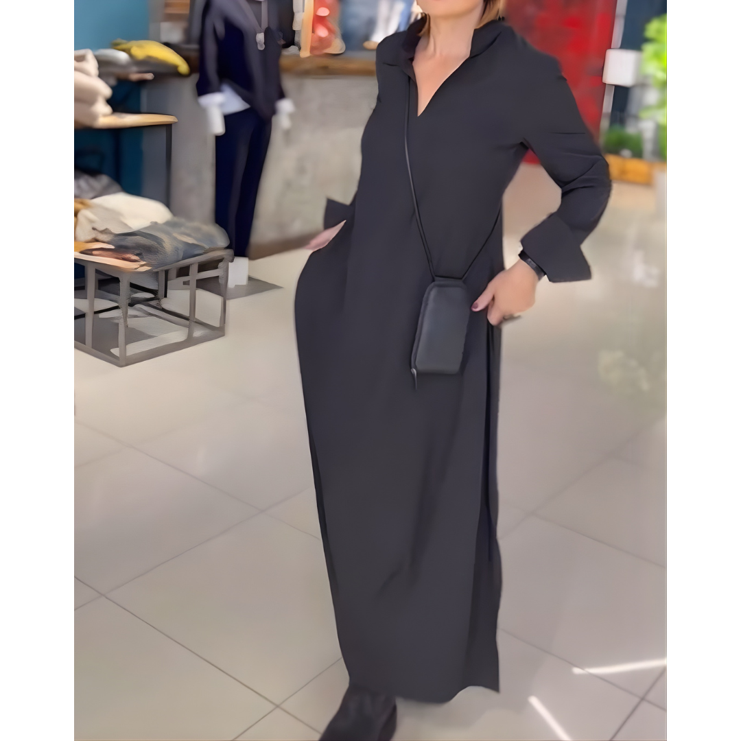 Elara Flow™ Side-Slit Maxi Dres