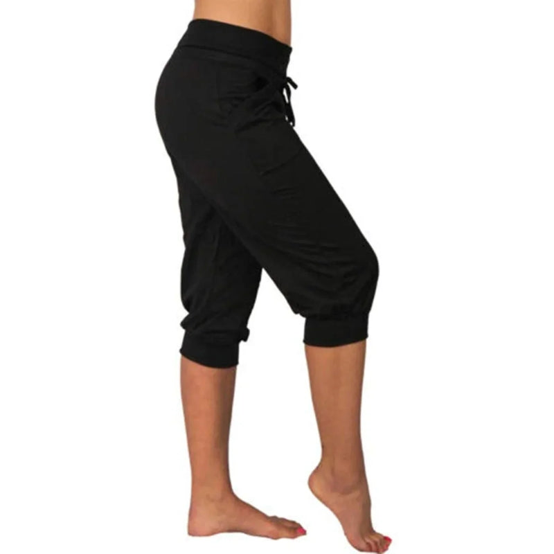 Ruby - Pantalon de jogging court élégant avec taille ajustable et coupe ajustée