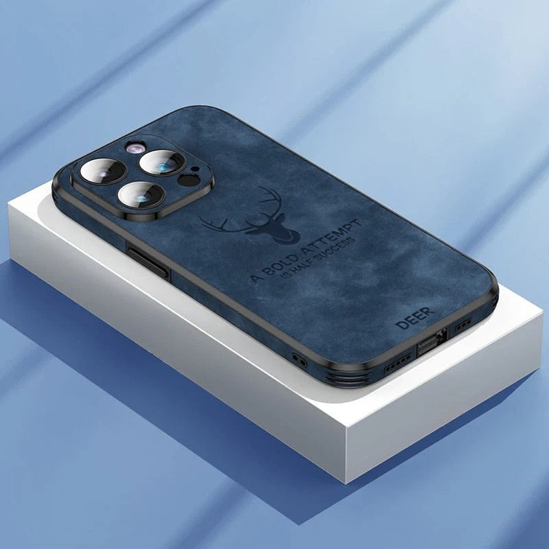 Lyxigt iPhone-fodral i hjortskinn - Veltro