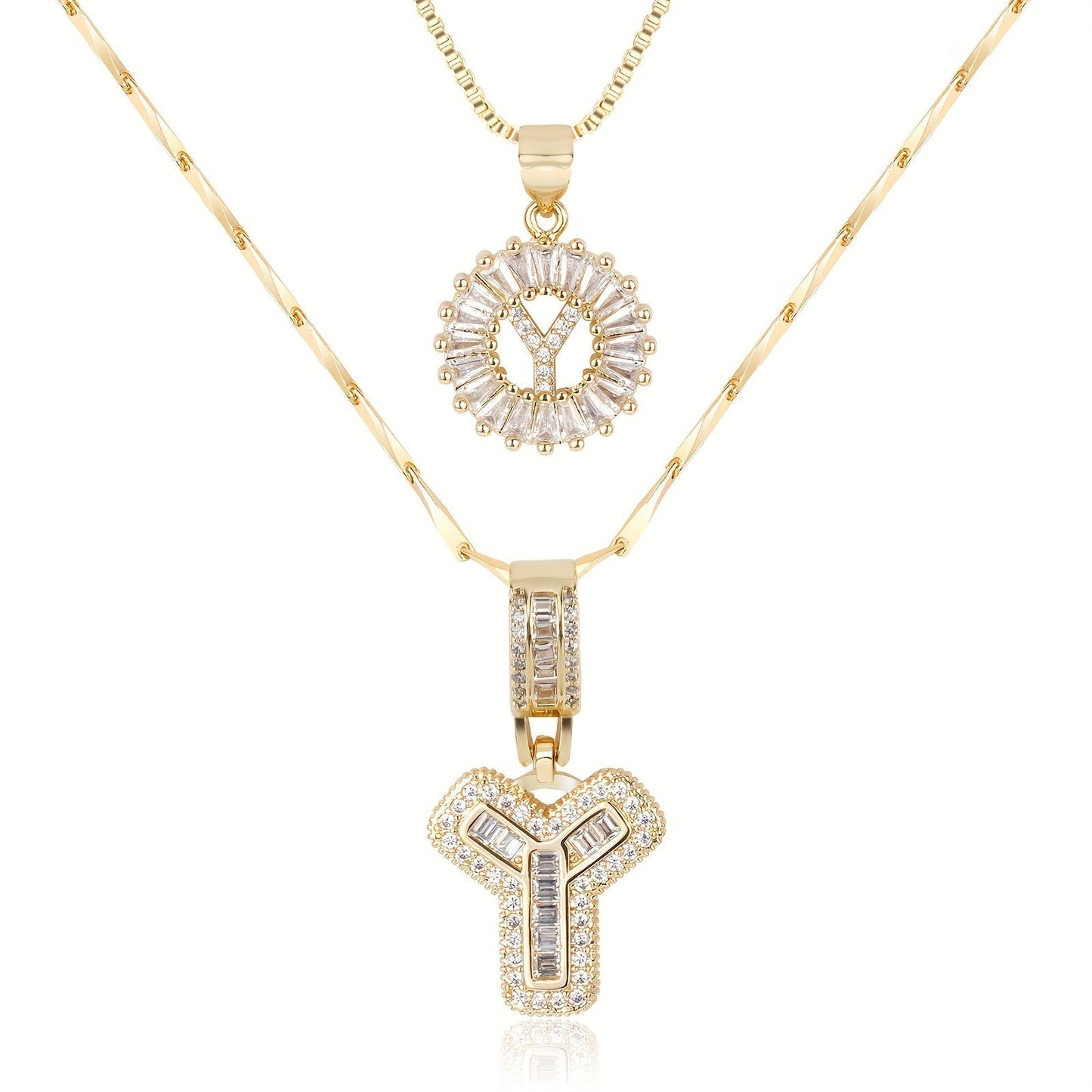 GemLetter Ketting - Initiaal Hanger met Luxe Glans