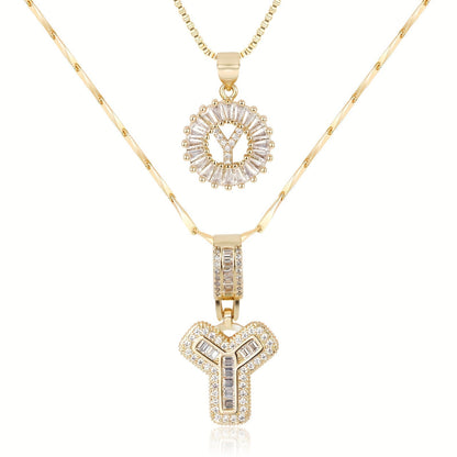 GemLetter Ketting - Initiaal Hanger met Luxe Glans