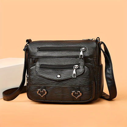 Scout - Multi-Pocket Leather Crossbody Bag