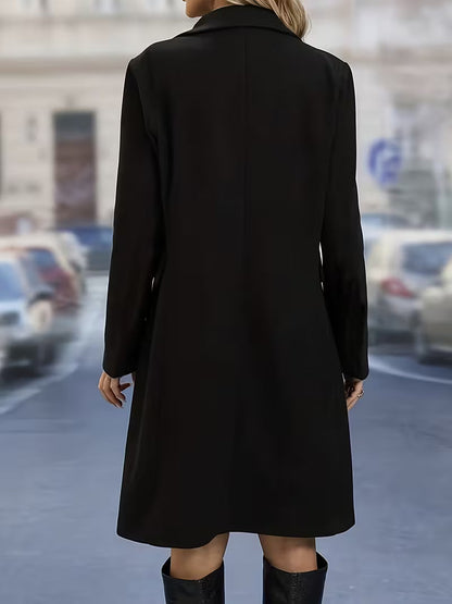 Quinella - Trench-coat femme uni à double boutonnage