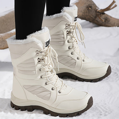 BlizzardStep | Winterwandelschoenen voor dames, waterdicht, gevoerd met fleece, warm, antislip