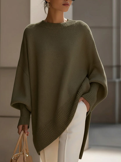 Gemütlicher übergroßer Strickpullover