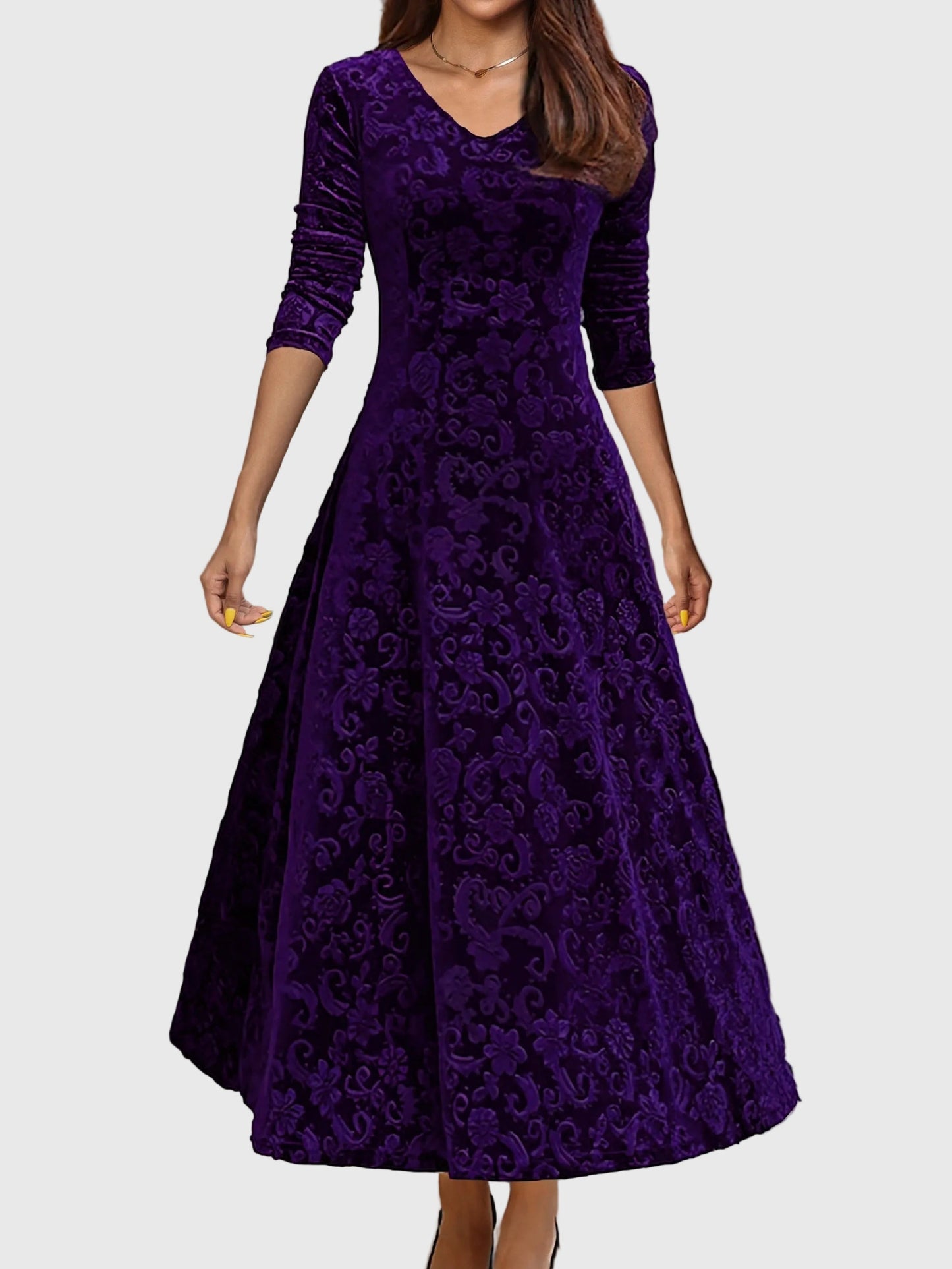 Nancy - Ünnepi Velúr Elegancia Ruha