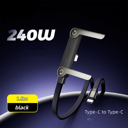 2-in-1 Unsichtbarer Handyhalter mit Ladekabel | 240W Superschnelles Laden