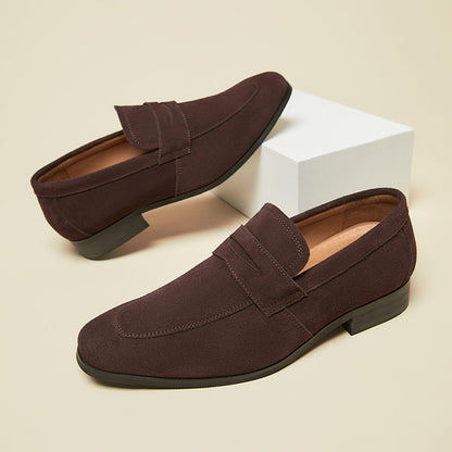 Tom Hollinger | Herren Wildleder Penny Loafer Klassische Slipper Schuhe