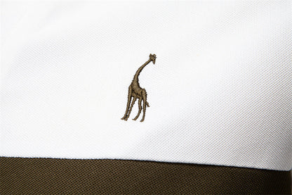 Tom Hollinger | Herren Poloshirt mit kurzen Ärmeln und gestreifter Stickerei
