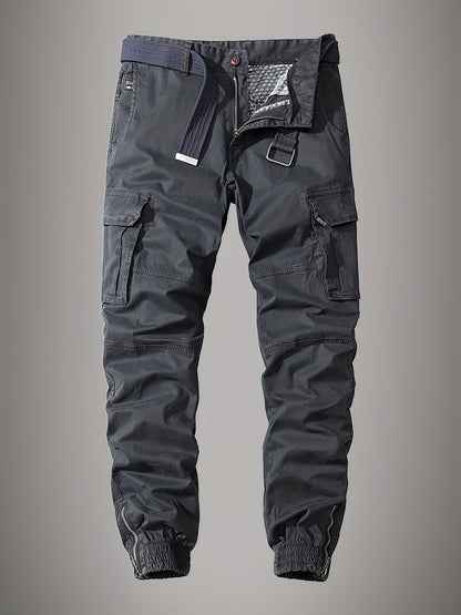 Cargohose Herren Relaxed Fit Freizeit & Alltag Bestickt