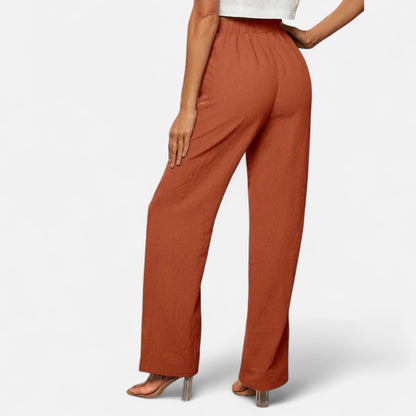 Valmonti | Women’s Straight-Leg Trousers – Timeless High-Waist Style