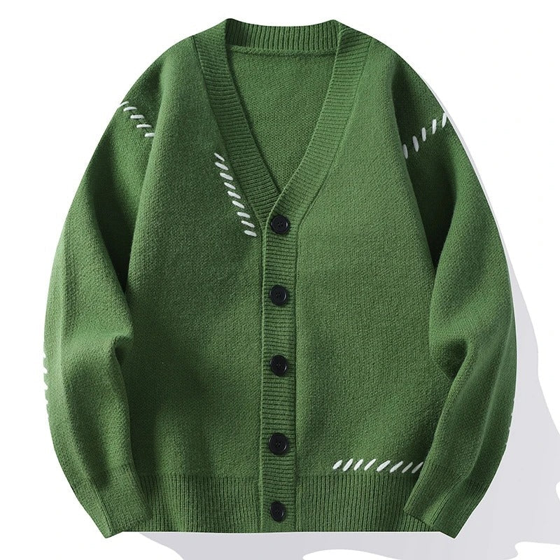 Tom Hollinger | Weiche Strickjacke mit Ziernähten