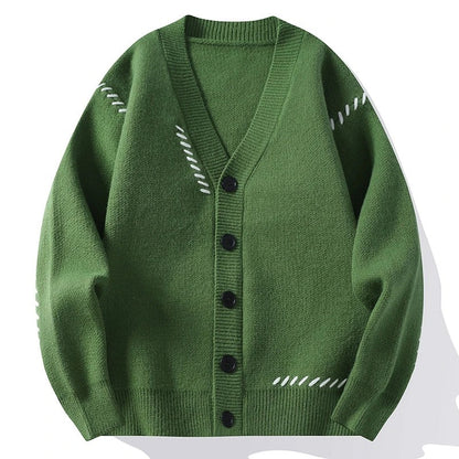 Tom Hollinger | Weiche Strickjacke mit Ziernähten
