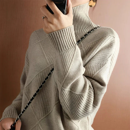 Marie Kaszmirowy sweter z golfem