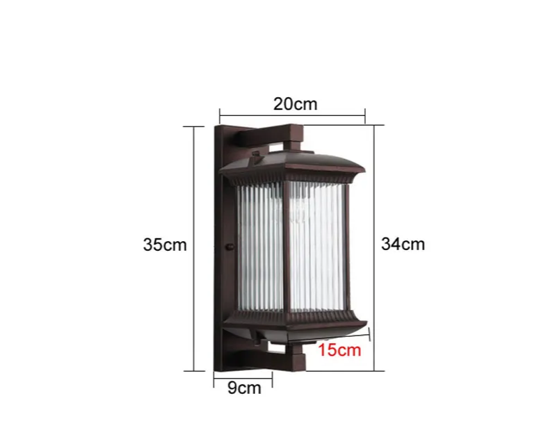 TerraGuard Classic – Waterdichte Buitenwandlamp van Metaal