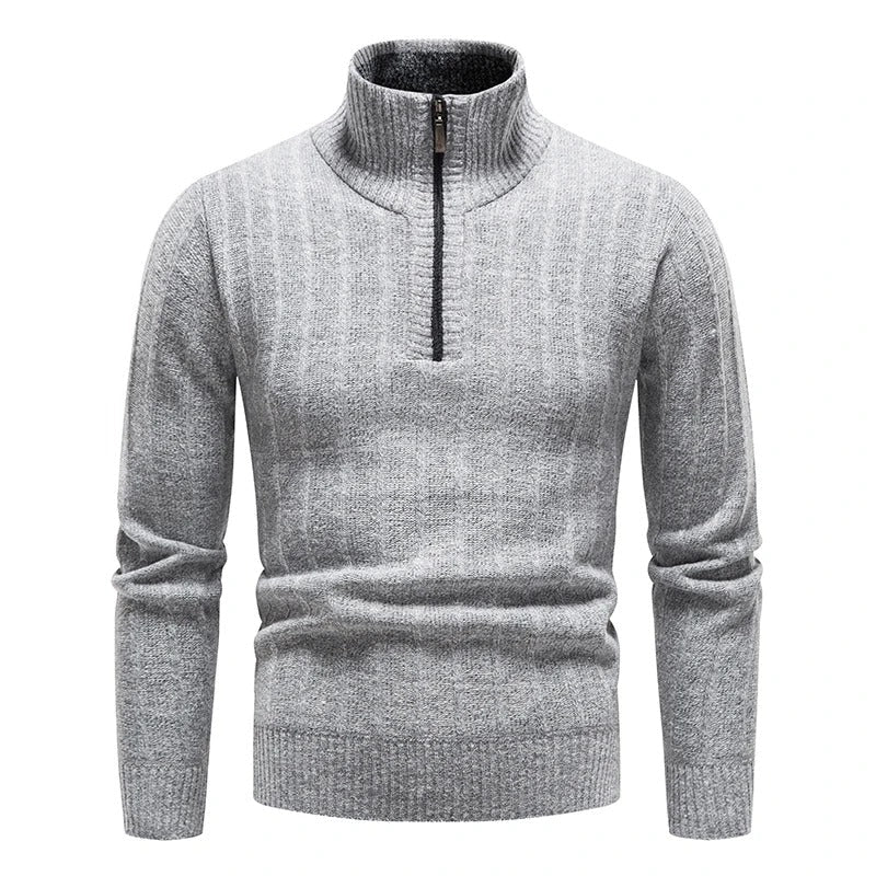 Tom Hollinger | Klassischer Strickpullover mit Reißverschluss