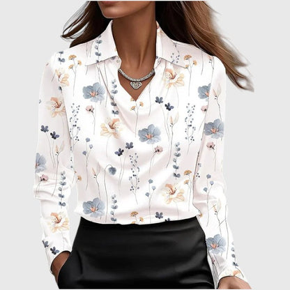 Elowen | Satin Draped Blouse