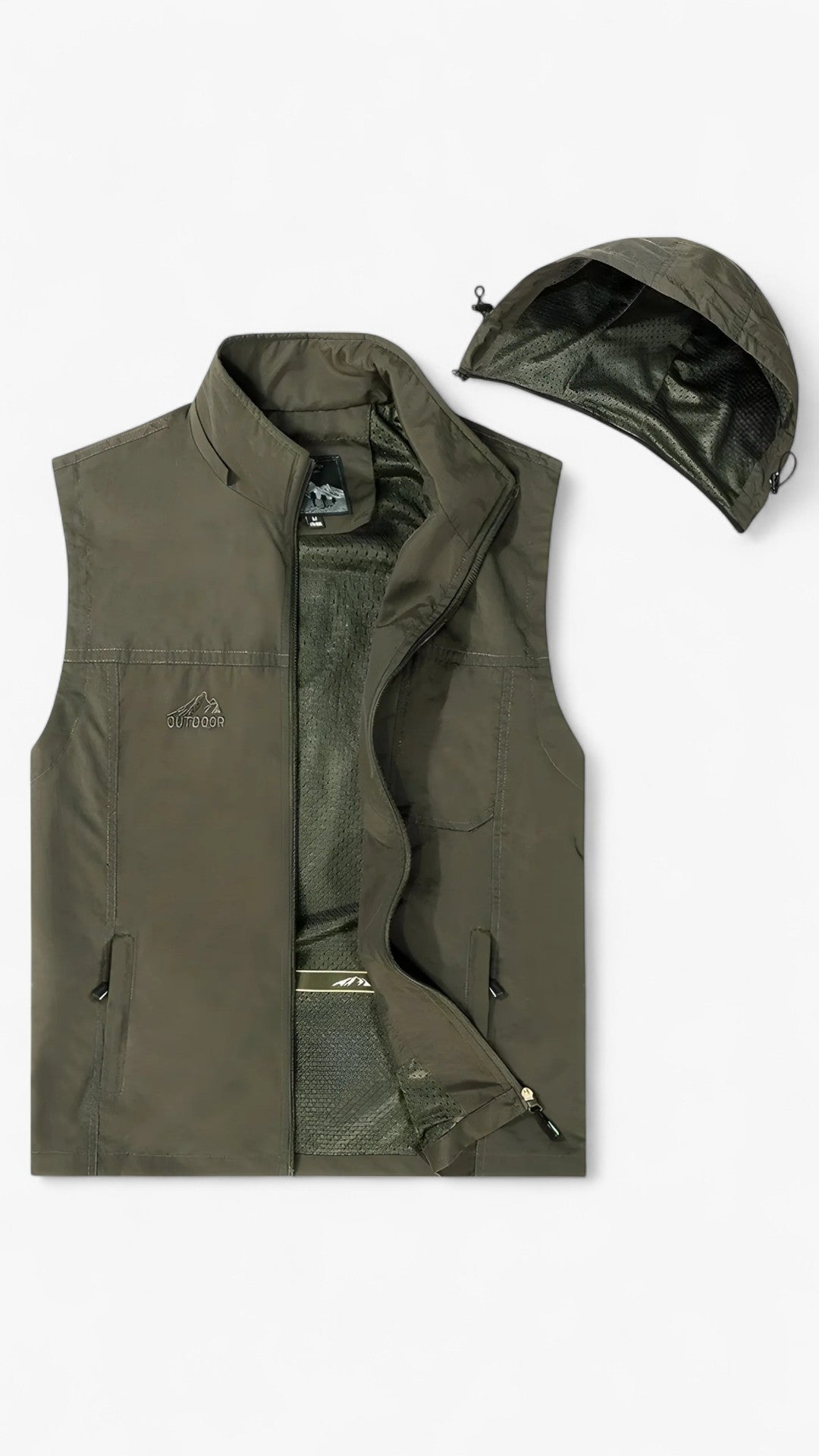 Gilet da pesca traspirante con tasche multiple Uomo - Verde - fishing vest gilet gilet pesca hiking vest men's top clothes multiple pesca tasche traspirante uomo vests - Concept Palermo