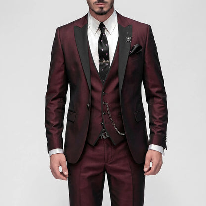 3-Piece Slim Fit Formal Suit - Seth