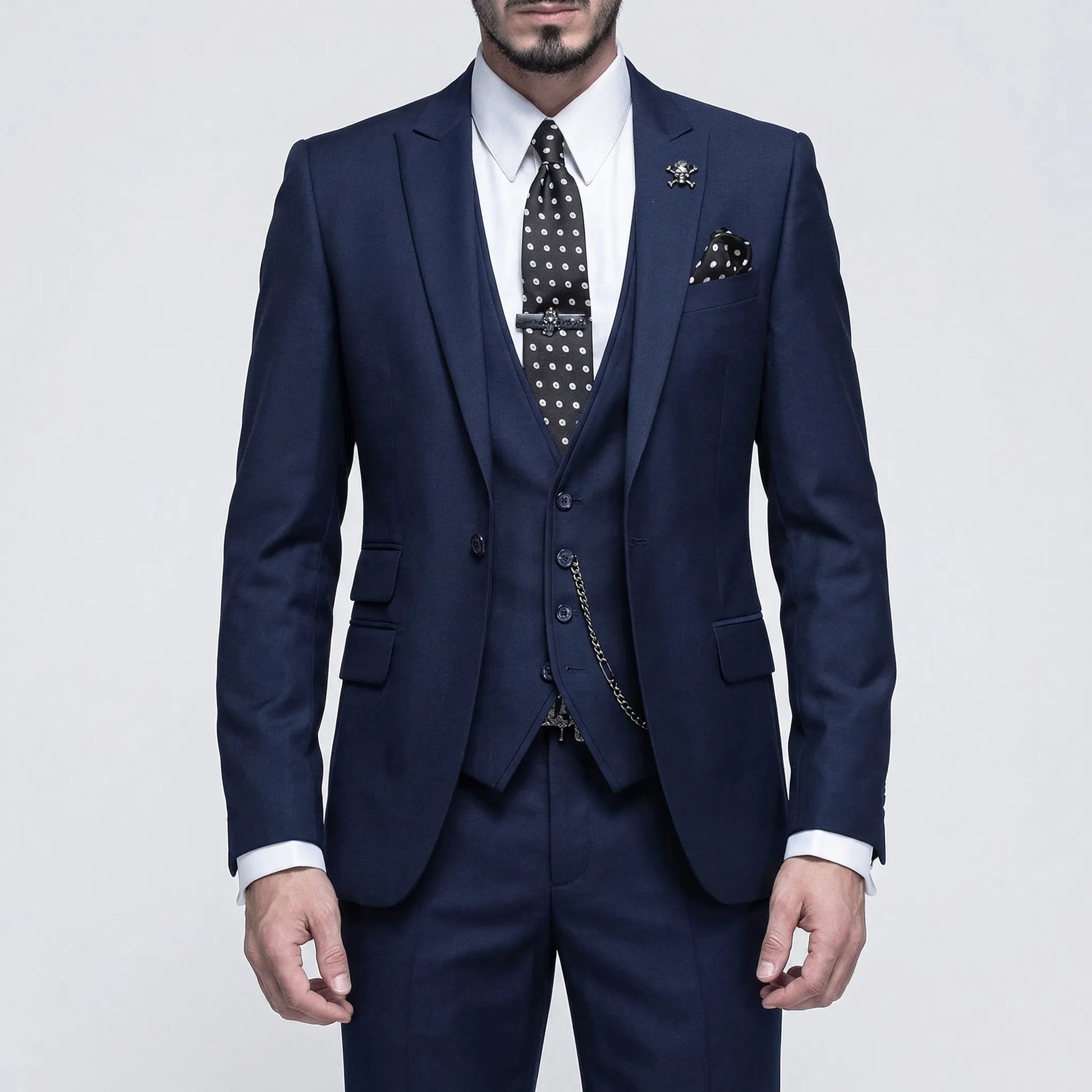 3-Piece Slim Fit Formal Suit - Seth