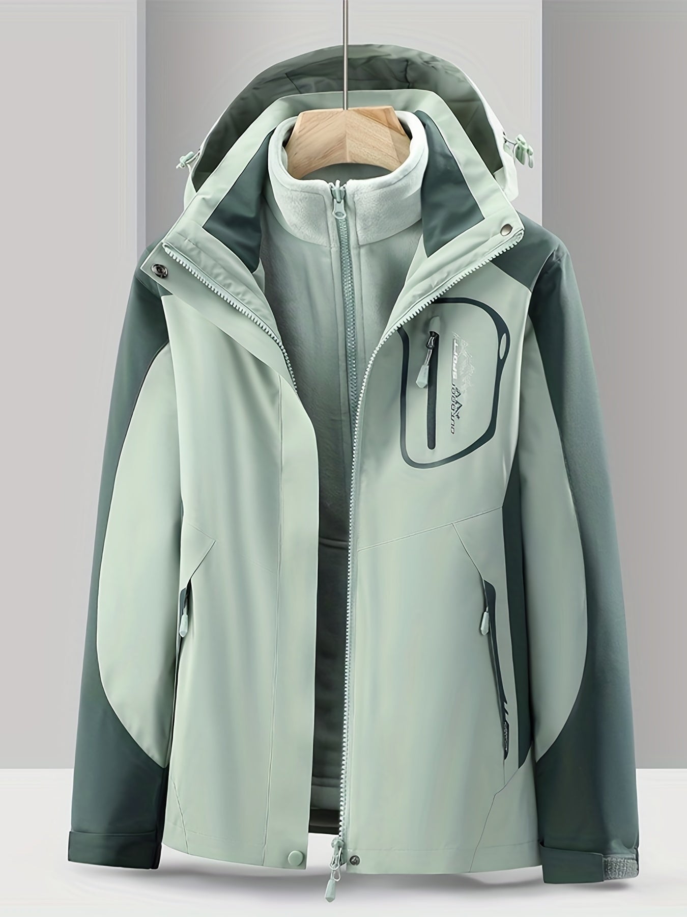 3-in-1 Waterproof Jacket - Nora-Green-XS-Nora Luxe
