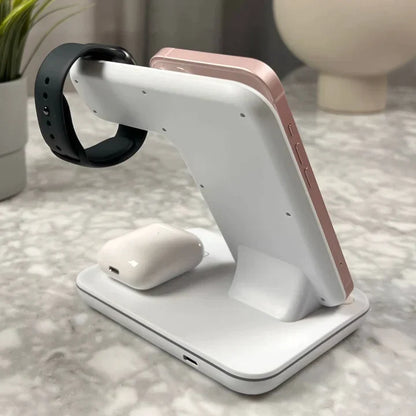 Made Gents | Smart Charger | 3-in-1 Draadloze Oplader Voor Apple & Samsung