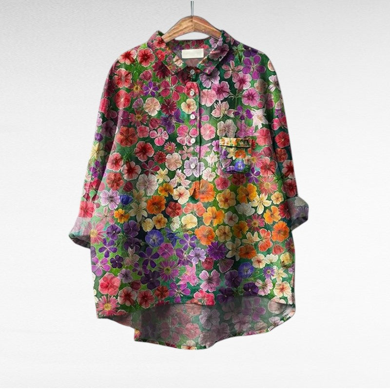 Serenella™ Blusa Floreale Elegante