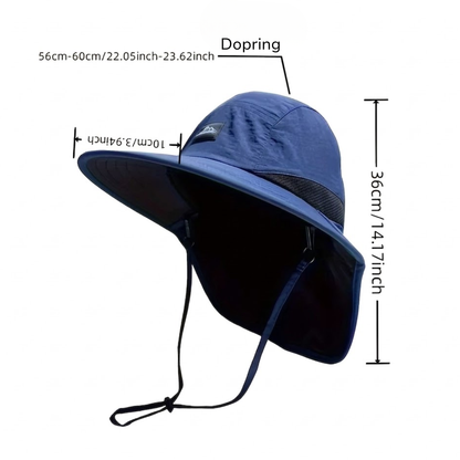 Unisex Zonnehoed – Brede Rand – Met Nekbescherming