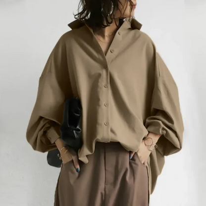 Briallen - Oversized Button Up Shirt Women