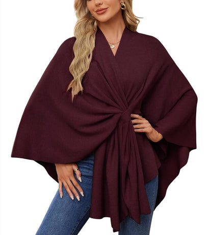 50% OFF | Soft, elegant shawl poncho for cozy, chic layering