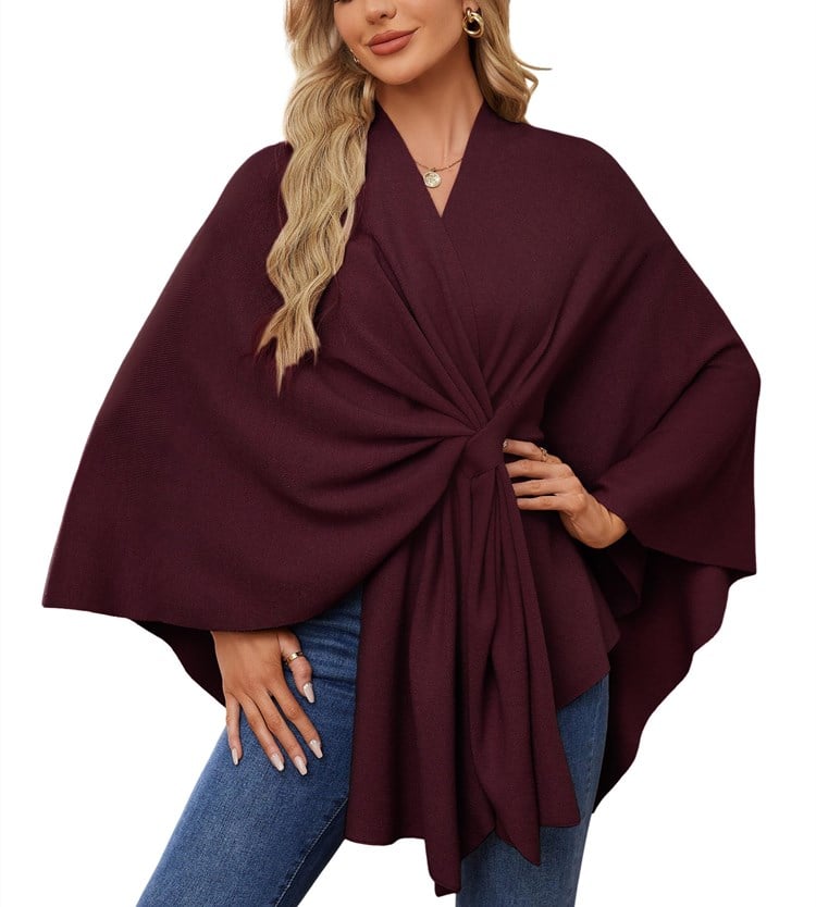 50% OFF | Soft, elegant shawl poncho for cozy, chic layering