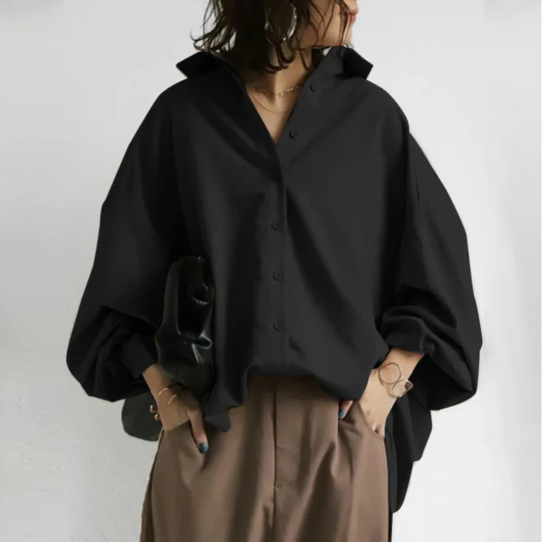 Briallen - Oversized Button Up Shirt Women