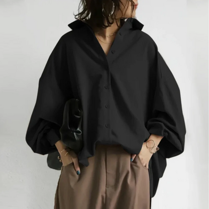 Briallen - Oversized Button Up Shirt Women
